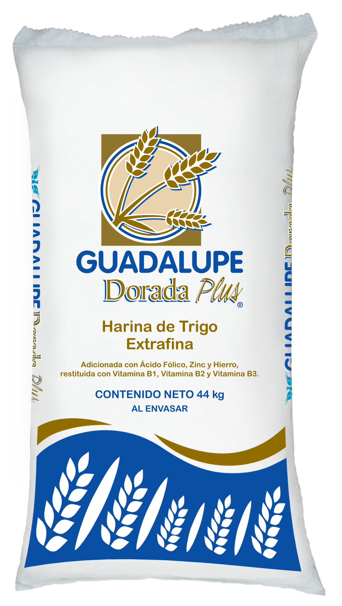 Presentaciones de Harina de Trigo Guadalupe Dorada Plus